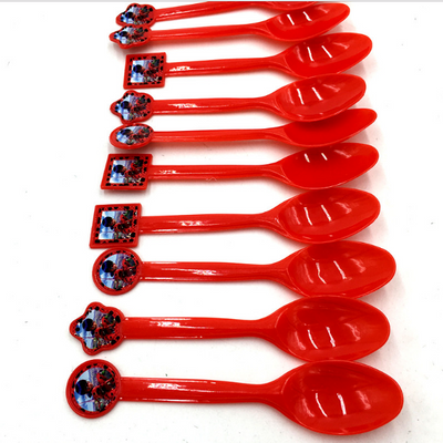 Lady Bug Theme Kiddie Plastic Spoons