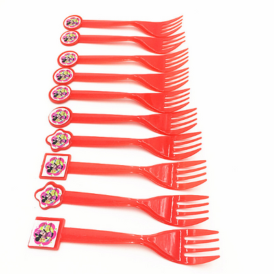 Minnie Mouse Theme Kiddie Party Plastic Forks