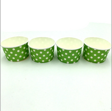 Load image into Gallery viewer, Green Polka dots Themed Ice Cream / Soup Cups