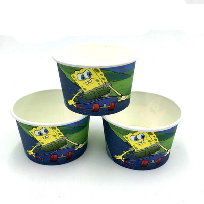 10 PCS. Spongebob Theme Disposable Ice Cream/Soup Cups