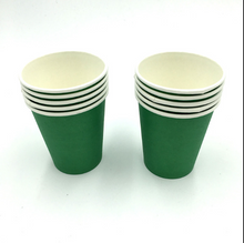 Load image into Gallery viewer, Plain Green  Colored Party Cups