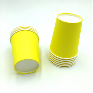 Plain yellow Colored Party Cups