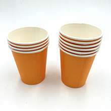 Load image into Gallery viewer, Plain Orange Colored Party Cups