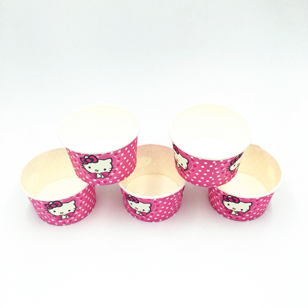 Hello Kitty Polka Dots Theme Disposable Ice Cream/Soup Cups