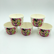 Load image into Gallery viewer, Minnie Mouse Theme Disposable Ice Cream/Soup Cups For Birthday Celebrations