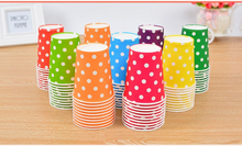 Load image into Gallery viewer, Colorful Polka Dots Disposable Party Cups For Party Celebrations