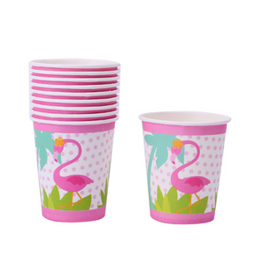 Pink Flamingo Themed Party Cups For Party Celebrations