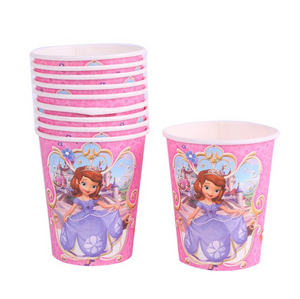 Sofia The First Themed Pink Party Cups