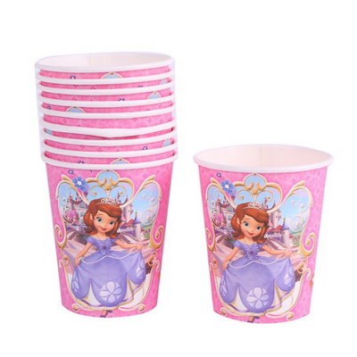 Sofia The First Themed Pink Party Cups