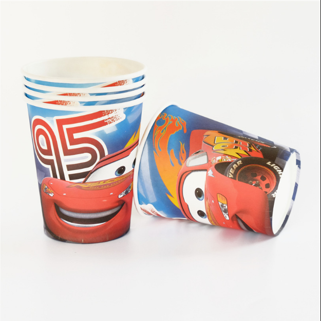 Cars Lightning McQueen Theme Party Cups