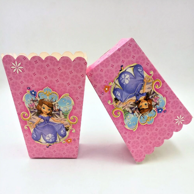 Sofia The First in Violet Dress Theme Kiddie Popcorn Party Box