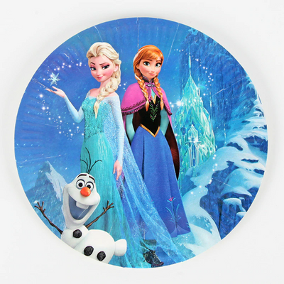 Frozen Themed Blue Paper Plate
