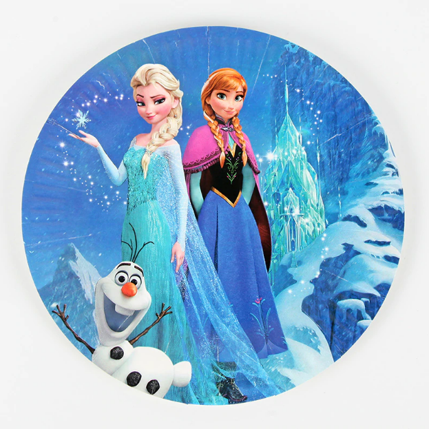 Frozen Themed Blue Paper Plate