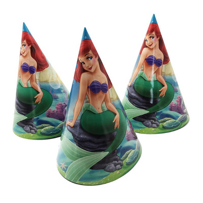 Little Mermaid Theme Kiddie Party Hats