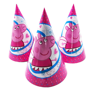 Cute Peppa Pig Theme Kiddie Party Hats