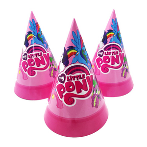 Little Pony Theme Pink Party Hats