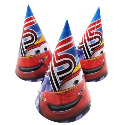 Cars Lightning McQueen Themed Kiddie Party Hats