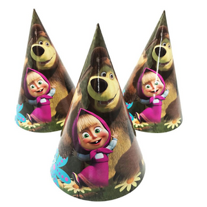 Masha and the Bear Theme Kiddie Party Hats