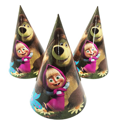 Masha and the Bear Theme Kiddie Party Hats