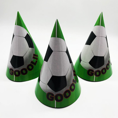 Soccer Cartoon Theme Kiddie Party Hats