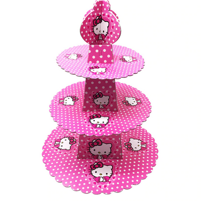 Cute Hello Kitty Themed Pink Colored Cupcake Party Stand