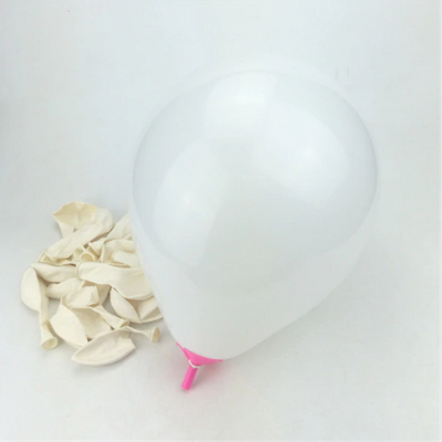 White Latex Helium Balloons Perfect for Wedding Celebrations