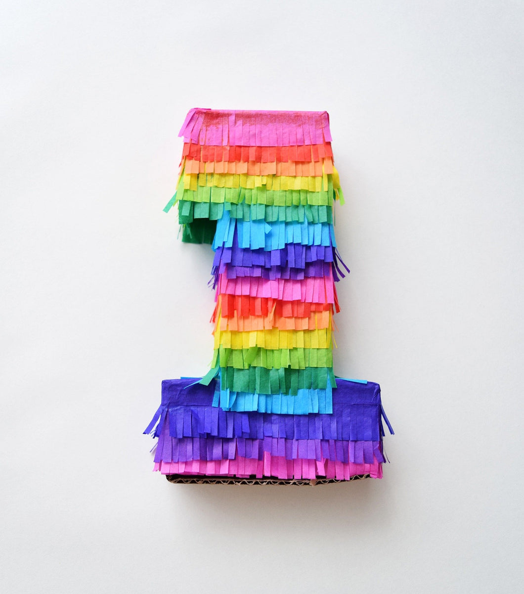 Number 1 Shaped Party Piñata